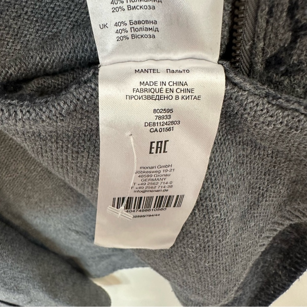 Monari Italia zip up long sleeve sweater jacket - Picture 4 of 14
